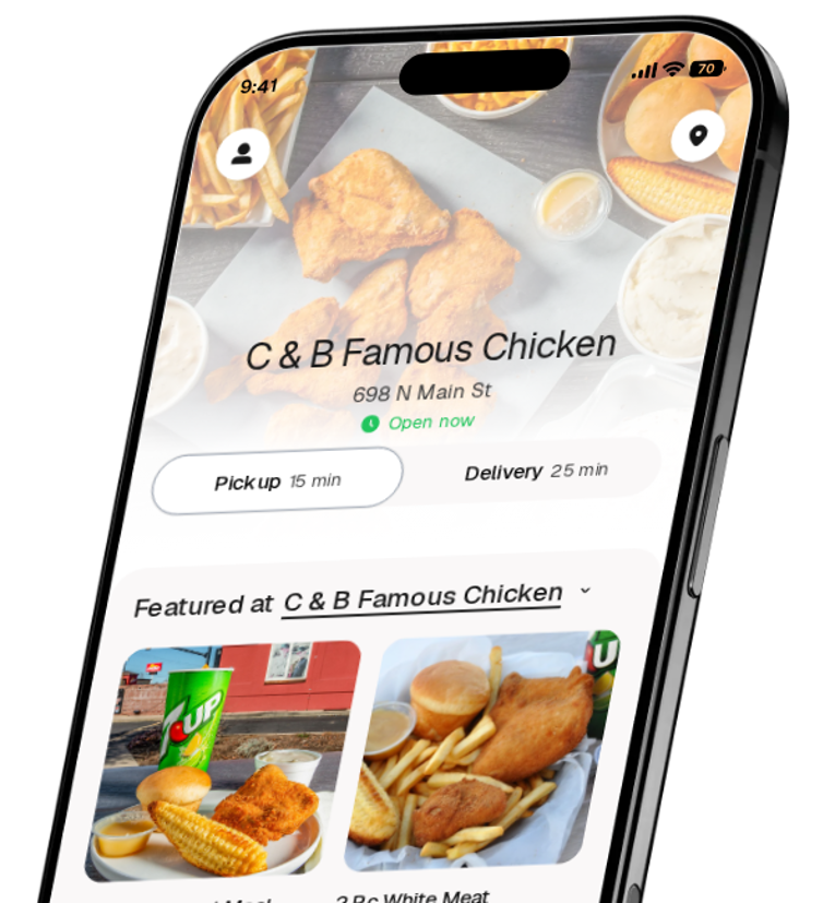 C & B Famous Chicken app preview